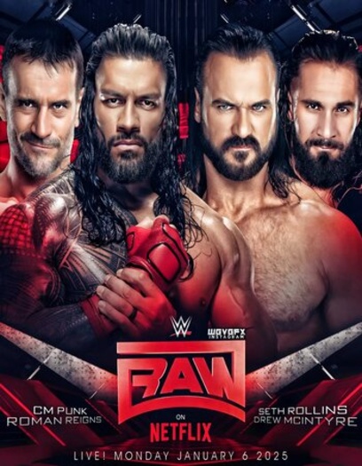  WWE Monday Night Raw (6th April 2026) Weekly NF English Full Show HDRip | 720p | 480p